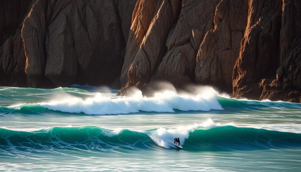 Devil's Rock Surfing Waves Devil's Rock Surfing Waves