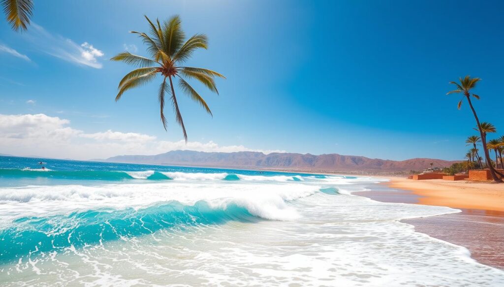 Surfing adventures in Crocro Beach