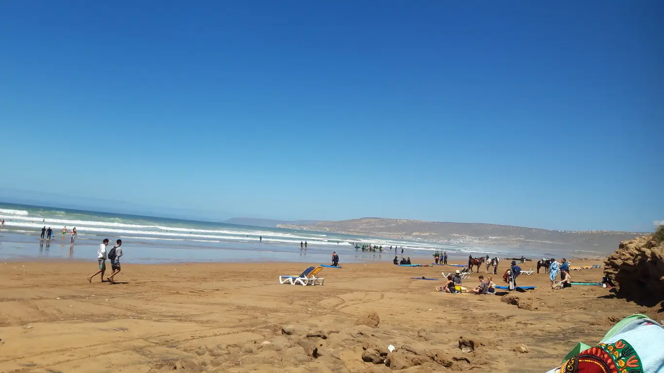 Surfing at Crocro Beach